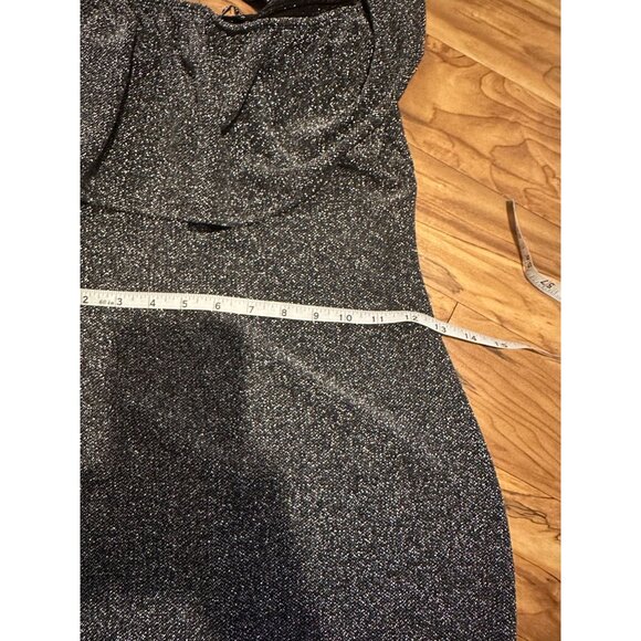 Fashion Nova Sparkly Silver Mini Dress – “Dancing in the Moonlight” – Size L – N - Picture 6 of 8